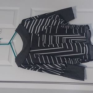 Vivian Wong sweater with 3/4 length sleeves.